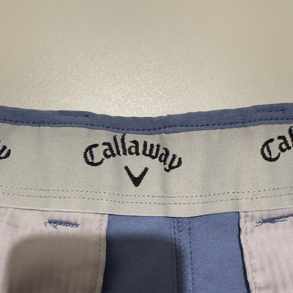 Callaway Golf Shorts Mens 34 Blue Heather Performance Stretch CGBSF0S9 - Picture 2 of 5